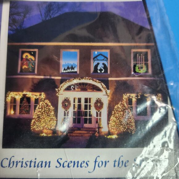 Faith Views Window Art Jesus, Mary & Joseph Nativity Christmas 3 X 5 Ft. Scene - Picture 3 of 7